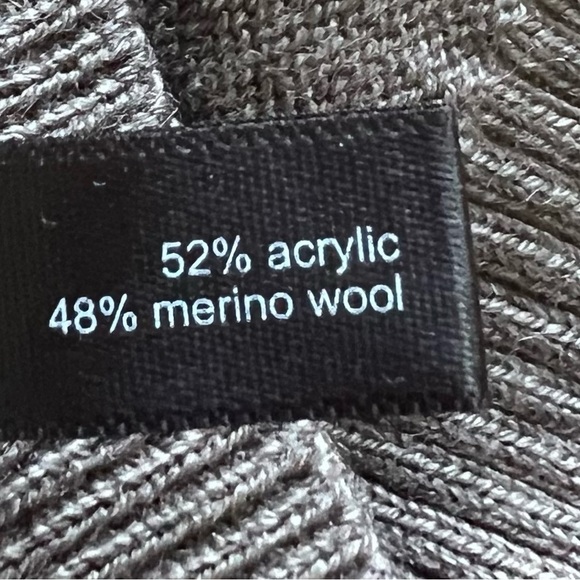 The Limited merino blend Sleeveless Cowl Neck Sweater - Charcoal Large - Picture 2 of 7